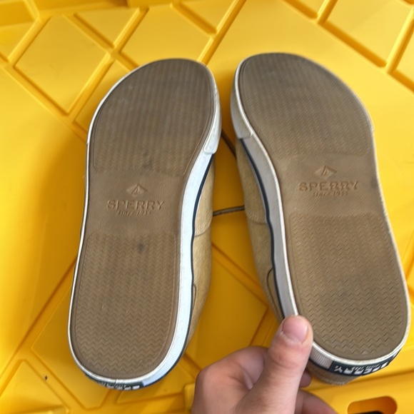 Sperry Men's Striper II CVO Boat Shoe, STS16796, Salt Washed Chino, 13M, EUC - Picture 3 of 3